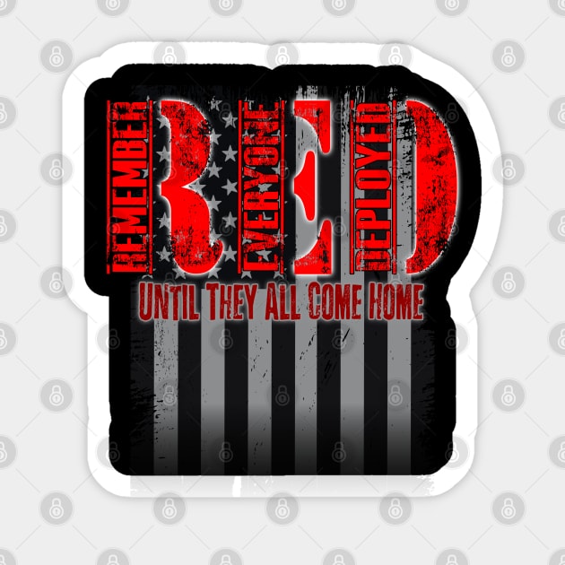 RED Remember Everyone Deployed Sticker by Turnbill Truth Designs